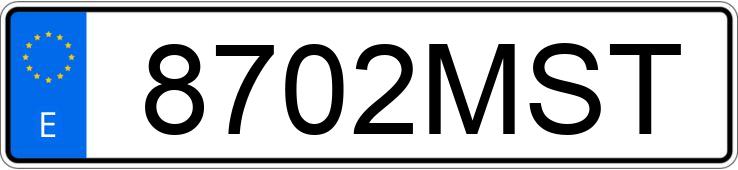 Numer rejestracyjny 8702MST posiada LEXUS NX 350 H