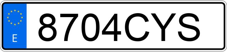 Numer rejestracyjny 8704CYS posiada BMW SERIE 3 Numer rejestracyjny 8704CYS posiada BMW SERIE 3