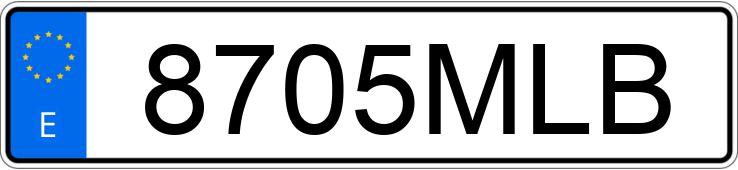 Numer rejestracyjny 8705MLB posiada MERCEDES A (177)
