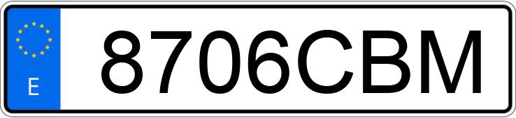 Numer rejestracyjny 8706CBM posiada PEUGEOT 307