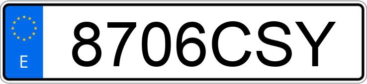 Numer rejestracyjny 8706CSY posiada KIA CARNIVAL Numer rejestracyjny 8706CSY posiada KIA CARNIVAL