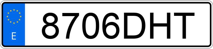 Numer rejestracyjny 8706DHT posiada TOYOTA COROLLA Numer rejestracyjny 8706DHT posiada TOYOTA COROLLA