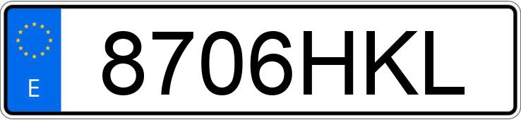 Numer rejestracyjny 8706HKL posiada KIA CEED