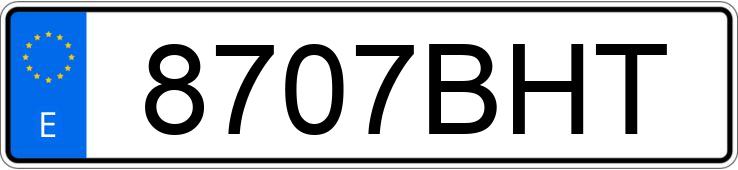 Numer rejestracyjny 8707BHT posiada VOLKSWAGEN GOLF Numer rejestracyjny 8707BHT posiada VOLKSWAGEN GOLF