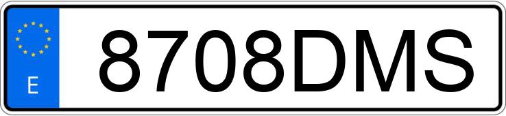 Numer rejestracyjny 8708DMS posiada SEAT LEON Numer rejestracyjny 8708DMS posiada SEAT LEON