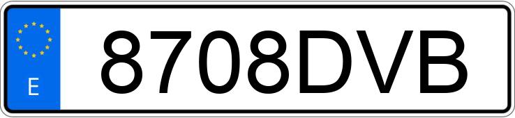 Numer rejestracyjny 8708DVB posiada SKODA FABIA