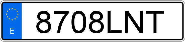 Numer rejestracyjny 8708LNT posiada MERCEDES GLC (253)