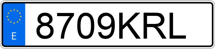Numer rejestracyjny 8709KRL posiada AUDI RS5 Numer rejestracyjny 8709KRL posiada AUDI RS5