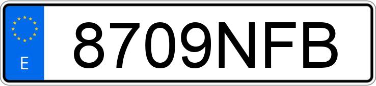 Numer rejestracyjny 8709NFB posiada KIA EV3