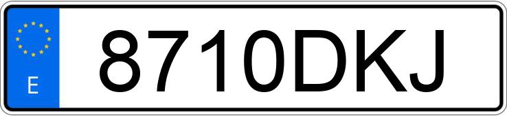 Numer rejestracyjny 8710DKJ posiada MAN L 2000