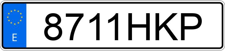 Numer rejestracyjny 8711HKP posiada AUDI Q3