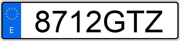 Numer rejestracyjny 8712GTZ posiada RENAULT TWINGO