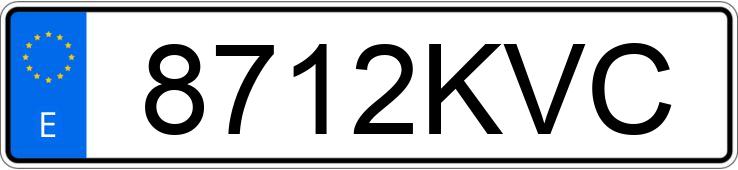 Numer rejestracyjny 8712KVC posiada RENAULT TRAFIC