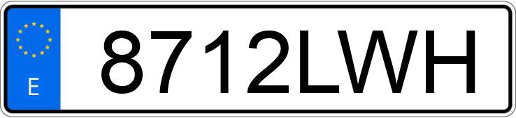 Numer rejestracyjny 8712LWH posiada KIA PICANTO