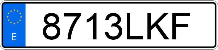Numer rejestracyjny 8713LKF posiada BMW SERIE 5