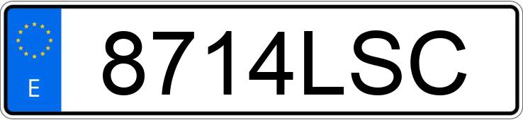 Numer rejestracyjny 8714LSC posiada PEUGEOT EXPERT