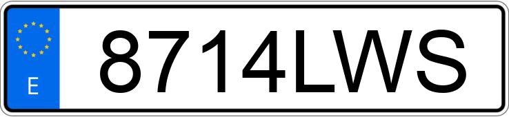 Numer rejestracyjny 8714LWS posiada MERCEDES VIANO