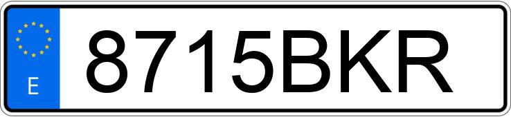 Numer rejestracyjny 8715BKR posiada OPEL ASTRA COUPE