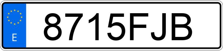 Numer rejestracyjny 8715FJB posiada CITROEN XSARA
