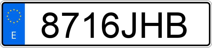 Numer rejestracyjny 8716JHB posiada MERCEDES V (638-639-447)