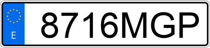 Numer rejestracyjny 8716MGP posiada TOYOTA YARIS CROSS