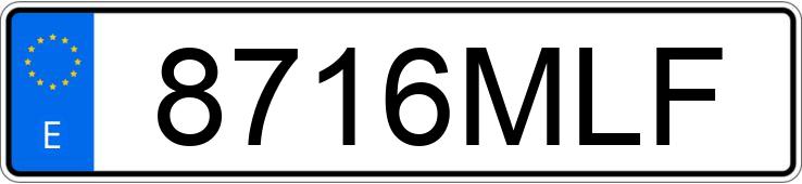 Registreringsnummeret 8716MLF har PEUGEOT 2008 Registreringsnummeret 8716MLF har PEUGEOT 2008