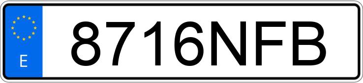 Numer rejestracyjny 8716NFB posiada NISSAN ARIYA