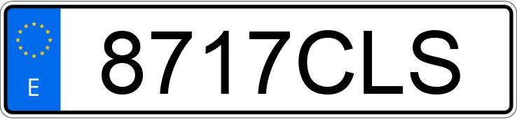 Numer rejestracyjny 8717CLS posiada PEUGEOT 206