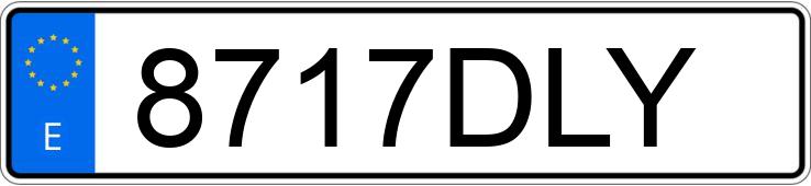 Numer rejestracyjny 8717DLY posiada FORD MONDEO