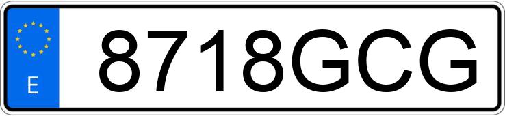 Numer rejestracyjny 8718GCG posiada AUDI S5