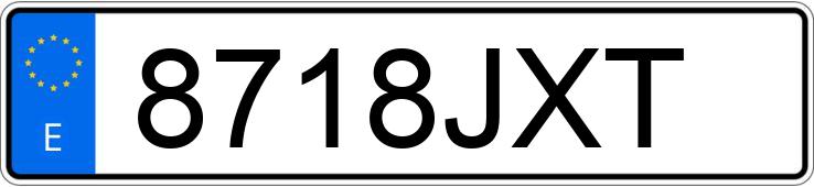 Numer rejestracyjny 8718JXT posiada FIAT 500 Numer rejestracyjny 8718JXT posiada FIAT 500