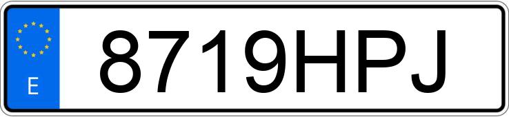 Numer rejestracyjny 8719HPJ posiada SUBARU BRZ