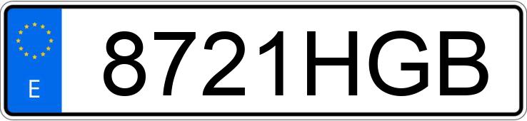 Numer rejestracyjny 8721HGB posiada AUDI A3 SPORTBACK