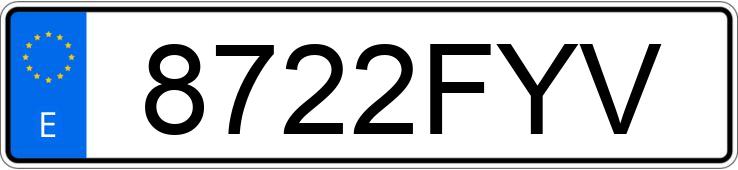 Numer rejestracyjny 8722FYV posiada CITROEN BERLINGO