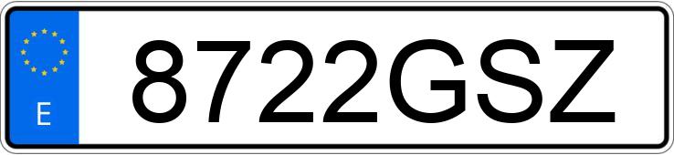 Numer rejestracyjny 8722GSZ posiada MERCEDES E (211)