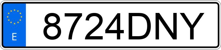 Numer rejestracyjny 8724DNY posiada VOLKSWAGEN GOLF PLUS Numer rejestracyjny 8724DNY posiada VOLKSWAGEN GOLF PLUS