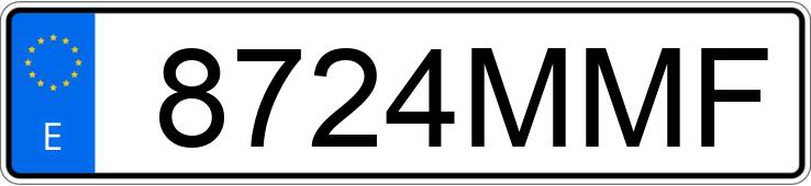 Numer rejestracyjny 8724MMF posiada AUDI A5 SPORTBACK