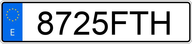 Numer rejestracyjny 8725FTH posiada OPEL CORSA