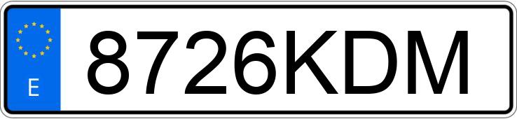 Numer rejestracyjny 8726KDM posiada KEEWAY SUPERLIGHT