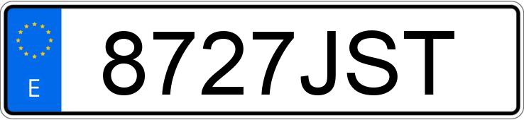 Numer rejestracyjny 8727JST posiada SEAT IBIZA Numer rejestracyjny 8727JST posiada SEAT IBIZA