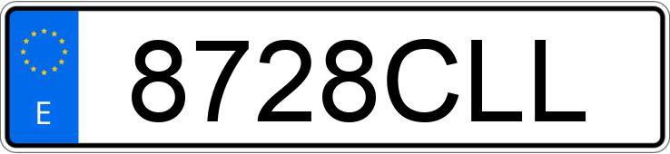 Registreringsnummer8728CLL har VOLKSWAGEN PASSAT