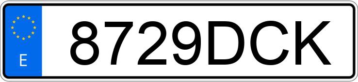 Numer rejestracyjny 8729DCK posiada SEAT LEON