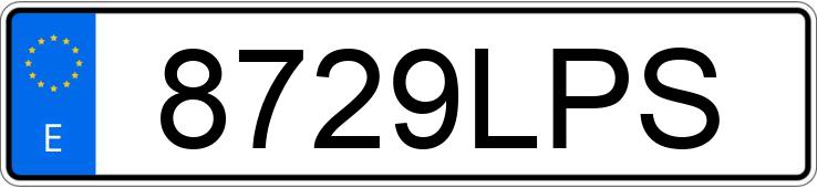 Numer rejestracyjny 8729LPS posiada YAMAHA X-MAX