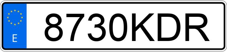 Numer rejestracyjny 8730KDR posiada OPEL CORSA