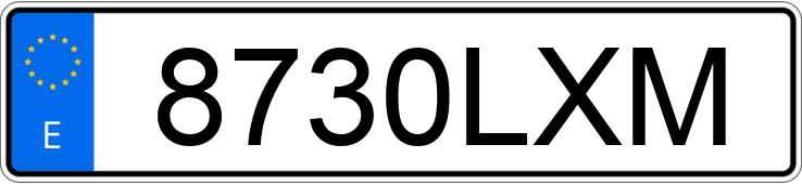 Numer rejestracyjny 8730LXM posiada RENAULT TRAFIC