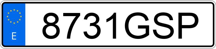 Numer rejestracyjny 8731GSP posiada MERCEDES E (211)