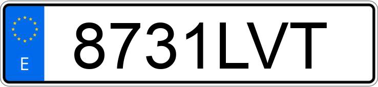 Numer rejestracyjny 8731LVT posiada FORD FOCUS