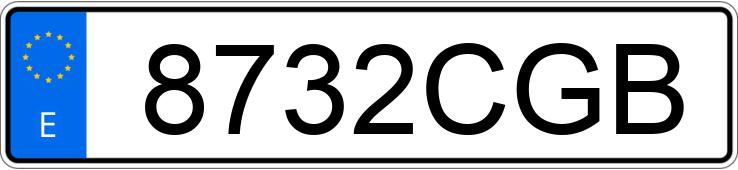 Numer rejestracyjny 8732CGB posiada SEAT IBIZA