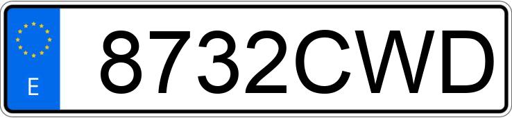 Numer rejestracyjny 8732CWD posiada SEAT CORDOBA