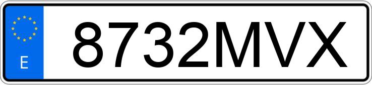 Numer rejestracyjny 8732MVX posiada SMART FORFOUR